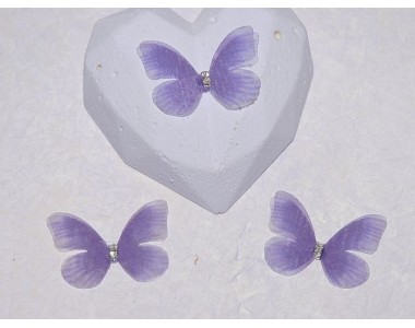 Бабочка шифоновая маленькая 3 см, №36 - 1 шт