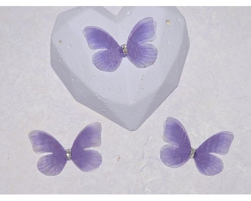 Бабочка шифоновая маленькая 3 см, №36 - 1 шт