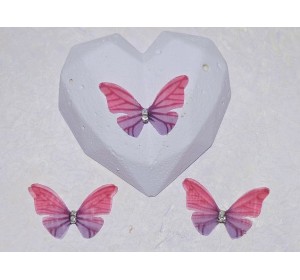 Бабочка шифоновая маленькая 3 см, №35 - 1 шт