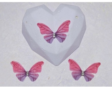 Бабочка шифоновая маленькая 3 см, №35 - 1 шт