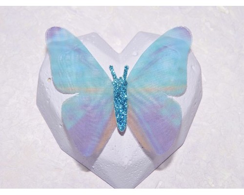 Бабочка шифоновая большая  6 см, №12 - 1 шт