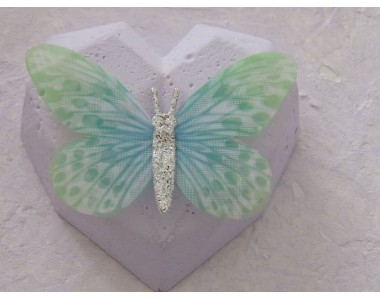 Бабочка шифоновая большая  6 см, №15 - 1 шт