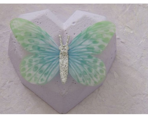 Бабочка шифоновая большая  6 см, №15 - 1 шт