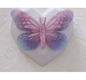 Бабочка шифоновая большая  6 см, №7 - 1 шт