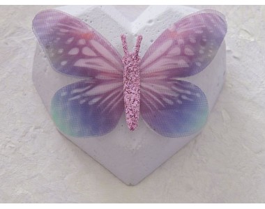 Бабочка шифоновая большая  6 см, №7 - 1 шт