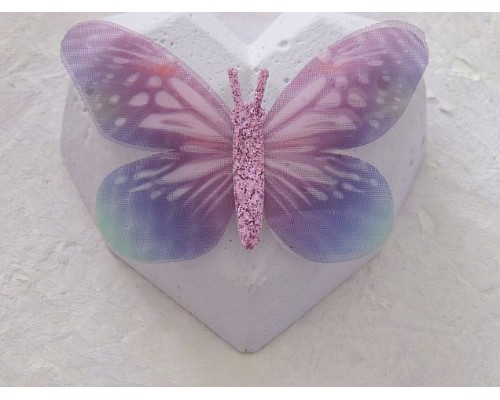 Бабочка шифоновая большая  6 см, №7 - 1 шт