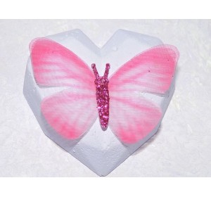 Бабочка шифоновая большая  6 см, №1 - 1 шт