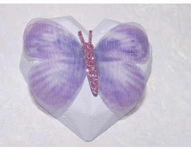 Бабочка шифоновая большая  6 см, №11 - 1 шт