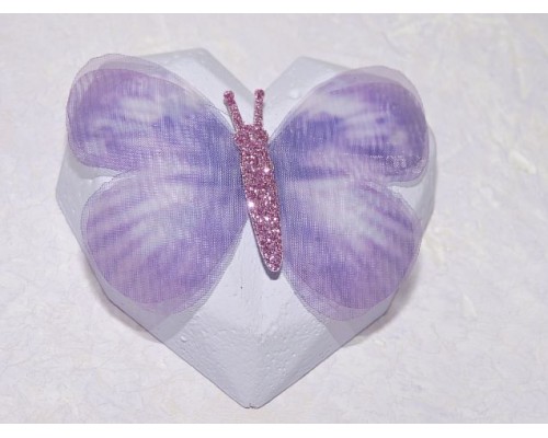 Бабочка шифоновая большая  6 см, №11 - 1 шт