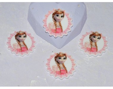 Кабошон-вырубка 30 мм "Анна" - 1 шт