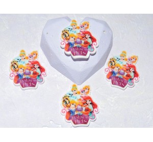 Кабошон-вырубка 30*35 мм "Принцессы" - 1 шт