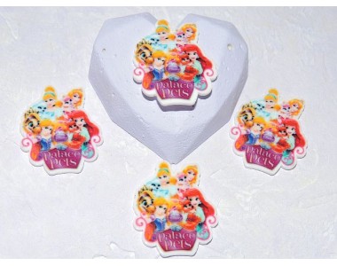 Кабошон-вырубка 30*35 мм "Принцессы" - 1 шт