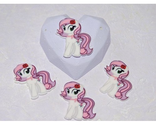 Кабошон-вырубка 35 мм "Пони № 1" - 1 шт