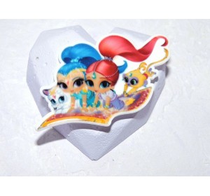 Кабошон-вырубка 70*40 мм "Шерри и Шайн" - 1 шт