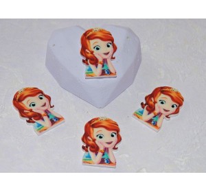 Кабошон-вырубка 35*24 мм "София Прекрасная" - 1 шт