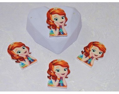 Кабошон-вырубка 35*24 мм "София Прекрасная" - 1 шт