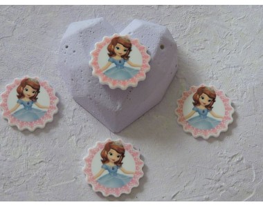 Кабошон-вырубка 30 мм "София" -  1 шт