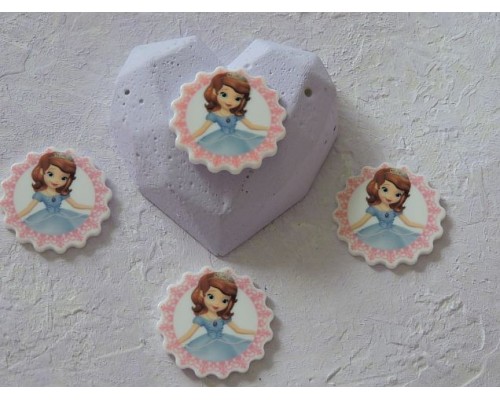 Кабошон-вырубка 30 мм "София" -  1 шт