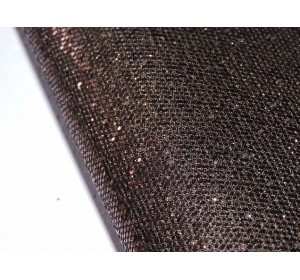 Кожзам "Соты", цв. шоколадный - 1 лист 