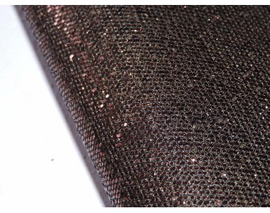 Кожзам "Соты", цв. шоколадный - 1 лист