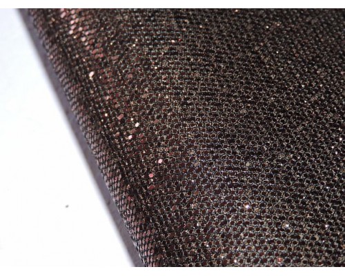 Кожзам "Соты", цв. шоколадный - 1 лист 