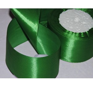 Атласная лента 50 мм, цв. зеленый №118