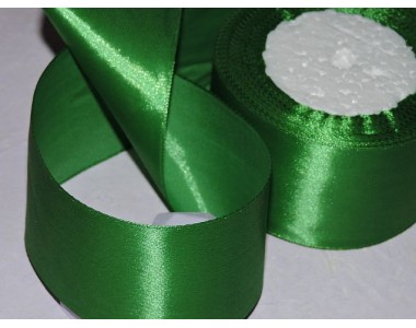 Атласная лента 50 мм, цв. зеленый №118