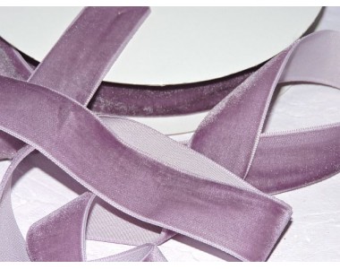 Лента бархатная 25 мм, цв.  пенка №199 - 1 м