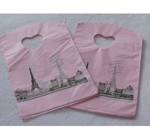 Пакет с ручкой 13*20 см, цв. Париж - 1 шт