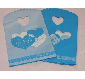 Пакет с ручкой 13*20 см, цв. синий - 1 шт