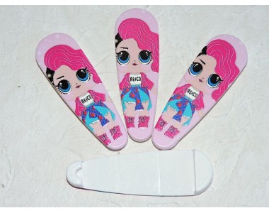 Кабошон-вырубка для заколки "Лол 2" 55 мм - 1 шт