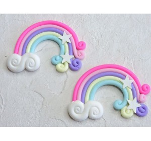 Кабошон "Радуга" 50*40 мм - 1 шт.