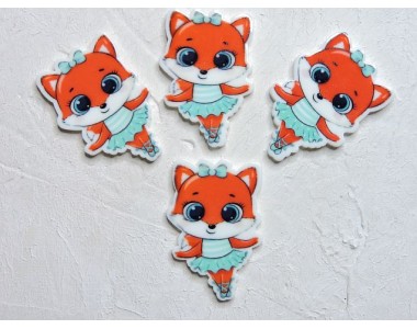 Кабошон-вырубка "Лисичка" 2,4*3,6 см - 1 шт