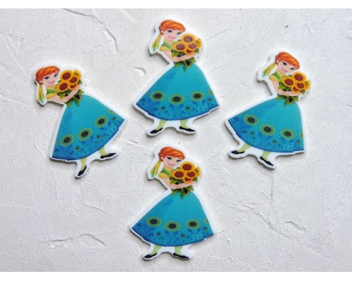 Кабошон-вырубка "Анна" 2,7*3,5 см - 1 шт