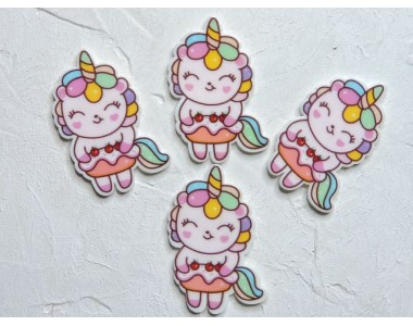 Кабошон-вырубка "Единорог" 2,3*4,8 см - 1 шт