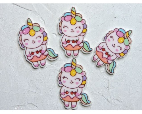 Кабошон-вырубка "Единорог" 2,3*4,8 см - 1 шт