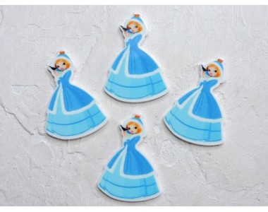 Кабошон-вырубка "Снегурочка" 2,8*4 см - 1 шт