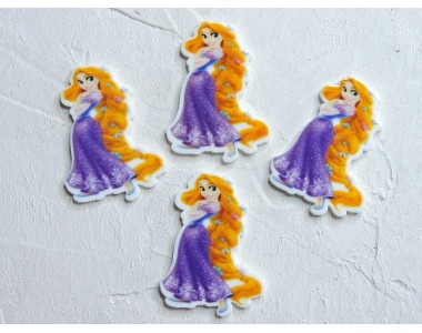 Кабошон-вырубка "Рапунцель" 2,8*3,8 см - 1 шт