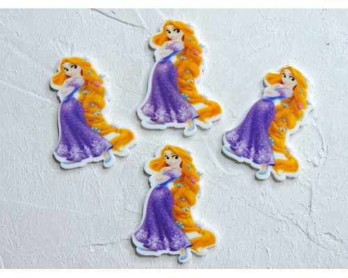 Кабошон-вырубка "Рапунцель" 2,8*3,8 см - 1 шт