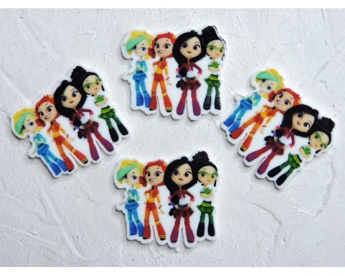 Кабошон-вырубка "Сказочный патруль" 3*2,8 см - 1 шт