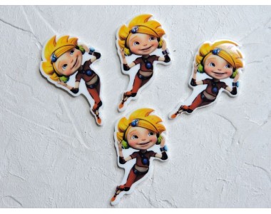 Кабошон-вырубка "Мультик" 2,3*4,3 см - 1 шт