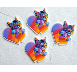 Кабошон-вырубка "Likee" 3,2*3,5 см - 1 шт