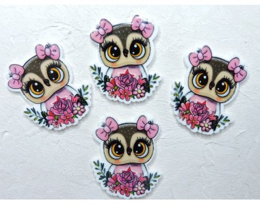 Кабошон-вырубка "Совенок" 3,0*3,5 см - 1 шт