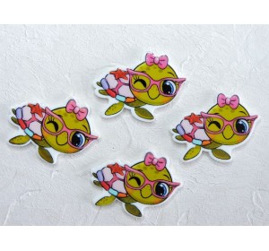 Кабошон-вырубка "Черепашка" 2,5*3,5 см - 1 шт