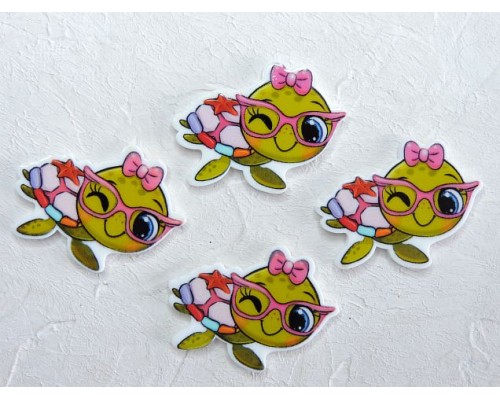 Кабошон-вырубка "Черепашка" 2,5*3,5 см - 1 шт