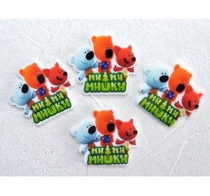 Кабошон-вырубка "Ми-ми мишки" 3,5*3,0 см - 1 шт