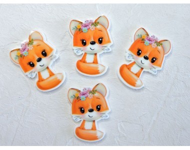 Кабошон-вырубка "Лисичка" 2,5*3,5 см - 1 шт