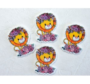 Кабошон-вырубка "Львенок" 2,5*3,5 см - 1 шт