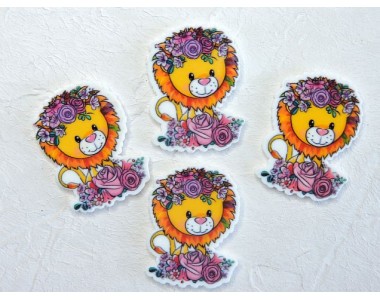 Кабошон-вырубка "Львенок" 2,5*3,5 см - 1 шт