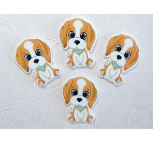 Кабошон-вырубка "Щенок" 2,5*3,5 см - 1 шт